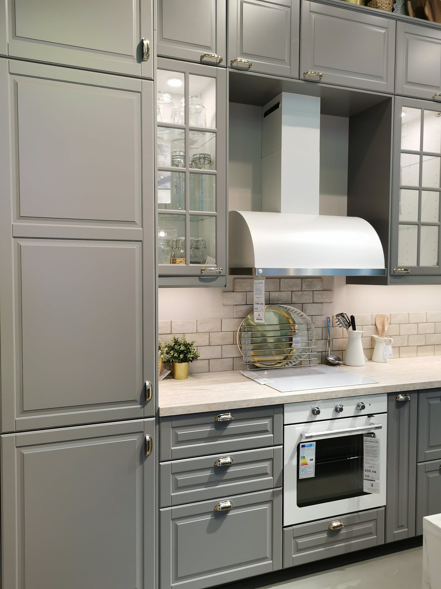 Elevate Your Kitchen Space with IKEA BODBYN Gray Cabinets and a Kitchen ...